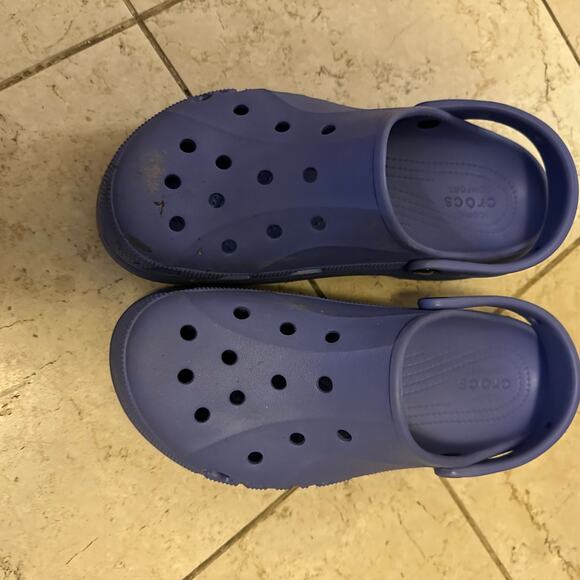 Crocs Sz 11 Baya Platform Clogs Purple Slip On Sandals Waterproof Casual Shoes - Picture 5 of 11